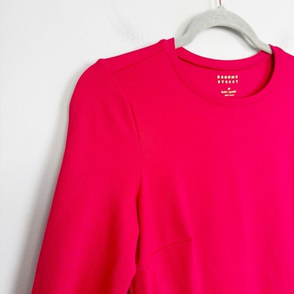 KATE SPADE BROOME STREET | Red Ponte Bell Sleeve Mini Dress Women’s Size Small - Picture 5 of 15